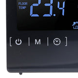 Touch Screen Thermostat Dual Temperature Control 16A Electric Floor Heating Thermoregulator AC85V‑240V