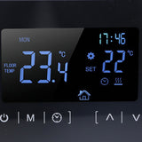 Touch Screen Thermostat Dual Temperature Control 16A Electric Floor Heating Thermoregulator AC85V‑240V
