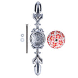 2pcs/set Ceramic Cabinet Handle Modern Simple Style Hand Painted Ceramic Cabinet Knobs1060D Red Flower Blue and White Porcelain