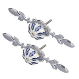 2pcs/set Ceramic Cabinet Handle Modern Simple Style Hand Painted Ceramic Cabinet Knobs1061D Pachira Macrocarpa Blue and White Porcelain In Australia - Darrahopens