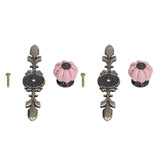 2pcs/set Hand Painted Pumpkin Drawer Knobs Chinese Pastoral Style Ceramic Cabinet HandlePink In Australia - Darrahopens