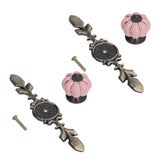 2pcs/set Hand Painted Pumpkin Drawer Knobs Chinese Pastoral Style Ceramic Cabinet HandlePink In Australia - Darrahopens