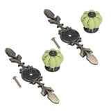 2pcs/set Hand Painted Pumpkin Drawer Knobs Chinese Pastoral Style Ceramic Cabinet HandleGreen In Australia - Darrahopens