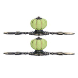 2pcs/set Hand Painted Pumpkin Drawer Knobs Chinese Pastoral Style Ceramic Cabinet HandleGreen In Australia - Darrahopens
