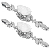 2 Set Drawer Knobs Pull Handles Ceramics Cabinet Cupboard Door Decorative Knobs with Plate for Kitchen Bathroom Office1088D Madarine In Australia - Darrahopens