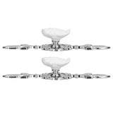 2 Set Drawer Knobs Pull Handles Ceramics Cabinet Cupboard Door Decorative Knobs with Plate for Kitchen Bathroom Office1088D Madarine In Australia - Darrahopens