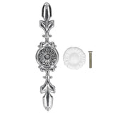 2 Set Drawer Knobs Pull Handles Ceramics Cabinet Cupboard Door Decorative Knobs with Plate for Kitchen Bathroom Office1088D Sunflower
