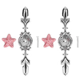 2 Set Drawer Knobs Pull Handles Ceramics Cabinet Decorative Knobs with Plate for Kitchen Bathroom Office Decoration1088D Sea Star In Australia - Darrahopens