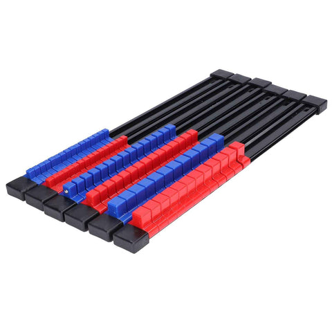 6pcs Socket Organizer Tray Multipurpose ABS 1/4in 3/8in 1/2in Auto Repairing Tools In Australia - Darrahopens