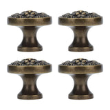 4Set Lion Head Zinc Alloy Cabinet Door Handle Modern Antique Cartoon Solid Drawer Pull Circular Single Hole Buckle Hand399 Lion Head Bronze In Australia - Darrahopens
