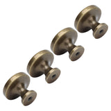 4Set Lion Head Zinc Alloy Cabinet Door Handle Modern Antique Cartoon Solid Drawer Pull Circular Single Hole Buckle Hand399 Lion Head Bronze