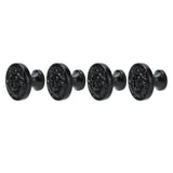 4Set Lion Head Zinc Alloy Cabinet Door Handle Modern Antique Cartoon Solid Drawer Pull Circular Single Hole Buckle Hand399 Lion Head Black