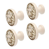 4Set Lion Head Zinc Alloy Cabinet Door Handle Modern Antique Cartoon Solid Drawer Pull Circular Single Hole Buckle Hand399 Lion Head Ivory