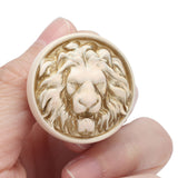 4Set Lion Head Zinc Alloy Cabinet Door Handle Modern Antique Cartoon Solid Drawer Pull Circular Single Hole Buckle Hand399 Lion Head Ivory