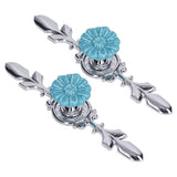 2Set Cabinet Knob Zinc Alloy Single Hole Closet Drawer Wardrobe Knob for Home Furniture Decoration1088D Wild Chrysanthemum