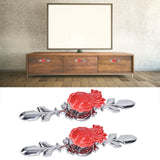 2Set Drawer Pull Knob Zinc Alloy Cabinet Wardrobe Closet Knob for Kitchen Furniture Decoration1077D Red Octopus