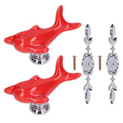 2Set Drawer Pull Knob Zinc Alloy Cabinet Wardrobe Closet Knob for Kitchen Furniture Decoration1077D Red Dolphin In Australia - Darrahopens