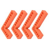 4Pcs L Type Plastic Squares Multi Purpose Strong Practicability Easy to Use Plastic Right Angle Positioner for Drawers4 Inches 100mm