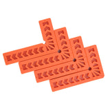 4Pcs L Type Plastic Squares Multi Purpose Strong Practicability Easy to Use Plastic Right Angle Positioner for Drawers4 Inches 100mm