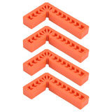 4Pcs L Type Plastic Squares Multi Purpose Strong Practicability Easy to Use Plastic Right Angle Positioner for Drawers6 Inches 150mm In Australia - Darrahopens