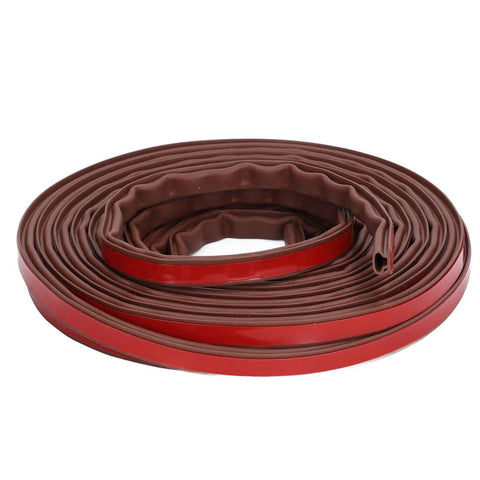 6m Door Sealing Strip Silicone Rubber Self Adhesive Weather Strip Brown Window Sealing Strip for HomeHeight 6mm / 0.2in In Australia - Darrahopens