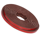 6m Door Sealing Strip Silicone Rubber Self Adhesive Weather Strip Brown Window Sealing Strip for HomeHeight 6mm / 0.2in In Australia - Darrahopens