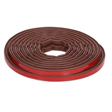 6m Door Sealing Strip Silicone Rubber Self Adhesive Weather Strip Brown Window Sealing Strip for HomeHeight 6mm / 0.2in