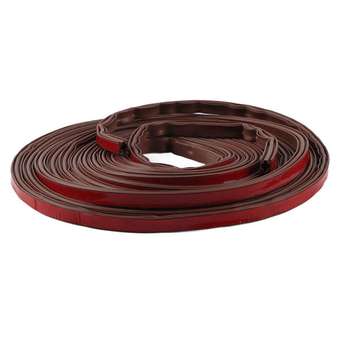 6m Door Sealing Strip Silicone Rubber Self Adhesive Weather Strip Brown Window Sealing Strip for HomeHeight 8mm / 0.3in In Australia - Darrahopens