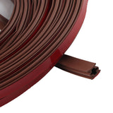 6m Door Sealing Strip Silicone Rubber Self Adhesive Weather Strip Brown Window Sealing Strip for HomeHeight 8mm / 0.3in