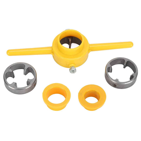 Pipe Threader 60 Degree Durable Manual Pipe Threading Kit with 3 Different Sizes Molds Shells for PVC NPT Plastic Pipes In Australia - Darrahopens