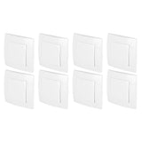 8Pcs Single Pole Light Switch 10A/250V Wall Decorative Paddle Rocker Switch European Regulations for House Use