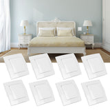8Pcs Single Pole Light Switch 10A/250V Wall Decorative Paddle Rocker Switch European Regulations for House Use