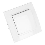 8Pcs Single Pole Light Switch 10A/250V Wall Decorative Paddle Rocker Switch European Regulations for House Use