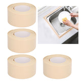 4Pcs Kitchen Sealant Strip PVC Waterproof Self Adhesive Sealing Tape for Bathroom Sink
