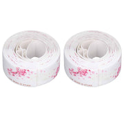 2Pcs Waterproof Tape Self Adhesive PVC Sealing Caulking Strip for Kitchen Bathroom 3.2 Meter