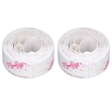 2Pcs Waterproof Tape Self Adhesive PVC Sealing Caulking Strip for Kitchen Bathroom 3.2 Meter In Australia - Darrahopens