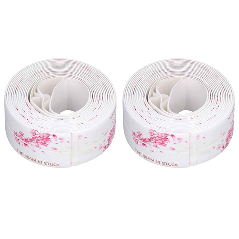 2Pcs Waterproof Tape Self Adhesive PVC Sealing Caulking Strip for Kitchen Bathroom 3.2 Meter In Australia - Darrahopens