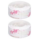 2Pcs Waterproof Tape Self Adhesive PVC Sealing Caulking Strip for Kitchen Bathroom 3.2 Meter