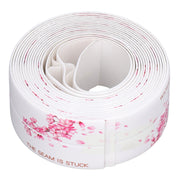 2Pcs Waterproof Tape Self Adhesive PVC Sealing Caulking Strip for Kitchen Bathroom 3.2 Meter