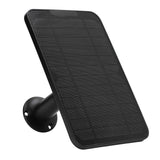 Solar Expansion Panel Weatherproof Portable Solar Power Supply with Adjustable Bracket for Security Camera 4W 6VBlack