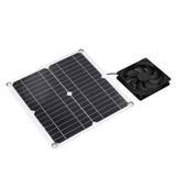 12W Solar Panel Fan Kit USB Solar Powered Fan for Greenhouses Sheds Pet Houses Mobile Phone Charging In Australia - Darrahopens