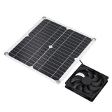 12W Solar Panel Fan Kit USB Solar Powered Fan for Greenhouses Sheds Pet Houses Mobile Phone Charging