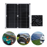 12W Solar Panel Fan Kit USB Solar Powered Fan for Greenhouses Sheds Pet Houses Mobile Phone Charging