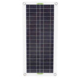 12V to 220V 30W Solar Charging Panel 220W Solar Inverter Battery Charger Kit for Camping Hiking 10A
