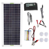 12V to 220V 30W Solar Charging Panel 220W Solar Inverter Battery Charger Kit for Camping Hiking 30A In Australia - Darrahopens