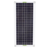 12V to 220V 30W Solar Charging Panel 220W Solar Inverter Battery Charger Kit for Camping Hiking 30A