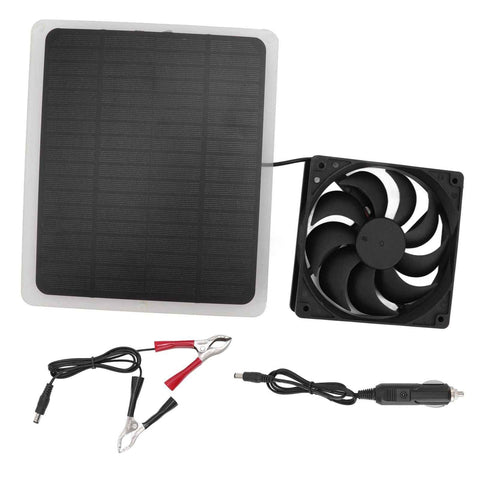 10W Solar Panel Fan Kit Lightweight Solar Charger Panel Fan for Greenhouse Pet House Tree House In Australia - Darrahopens