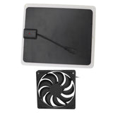 10W Solar Panel Fan Kit Lightweight Solar Charger Panel Fan for Greenhouse Pet House Tree House