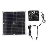 Solar Panel Fan Lightweight Portable Solar Powered Fan Kit for Cars RVs Travel Home 12W In Australia - Darrahopens