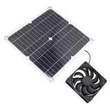 Solar Panel Fan Lightweight Portable Solar Powered Fan Kit for Cars RVs Travel Home 12W